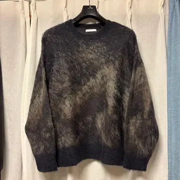 wym MOHAIR BLEND JACQUARD SHAGGY KNIT
