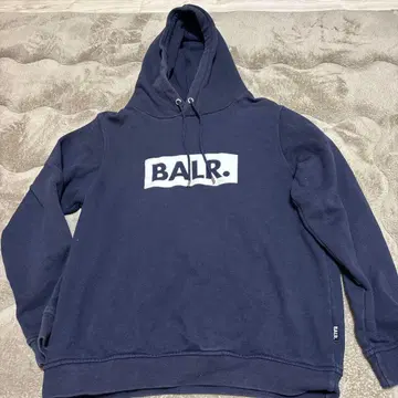 BALR. 네이비 로고 후드티 XS