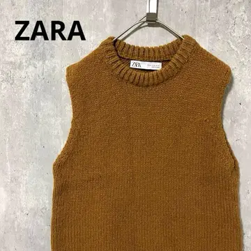 ZARA 슬리브리스 니트 베스트 심플 고급 캐주얼