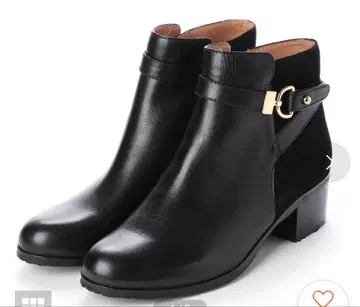 키다리 아저씨 벨티드 숏부츠 (블랙)