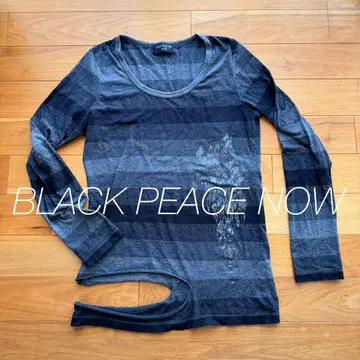 [ BLACK PEACE NOW ] 블랙피스나우 긴팔 티셔츠 그레이