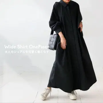 [ 새상품 ] 롱 셔츠 원피스 레귤러 사이즈 블랙