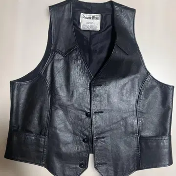 미국제 PIONEER WEAR 남성용 가죽 베스트