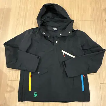 CHUMS 허리케인 UT 블랙 아노락