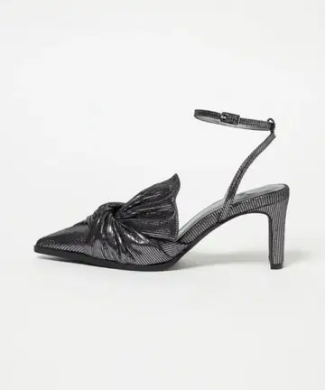 SY UNITEDARROWS 리본 포함 스트라이프 패턴 하이힐