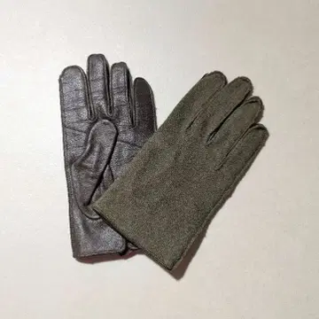 [ 레어 ] 프랑스군 실물 가죽 x 울 콤비 그로브 장갑 밀리터리