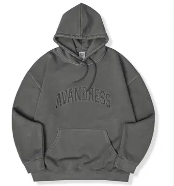 AVANDRESS 그레이 후드 부착 후드티