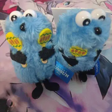 퍼펫 순순 봉제 인형 키링 마라카스 2체