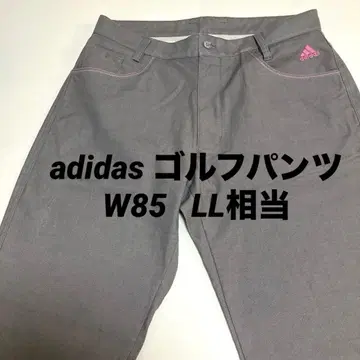adidas 골프 팬츠 그레이 핑크 로고 자수 W85 ( LL 상당 )