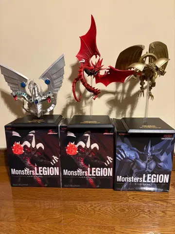 유희왕 삼환신 오시리스 오벨리스크 라 기타 피규어 세트