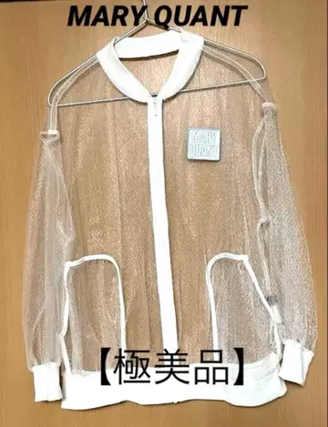 MARY QUANT [ 마리콴트 ] 시스루 메쉬 집업 블루종