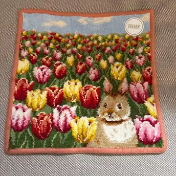 FEILER 토끼와 튤립의 손수건