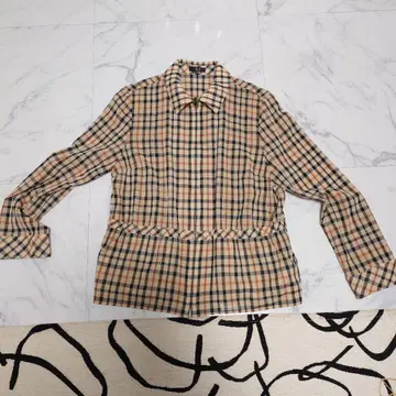 DAKS 체크 무늬 긴팔 셔츠 사이즈 421