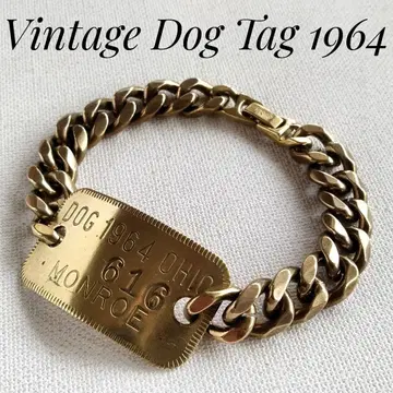 Dog Tag 빈티지 도그택 팔찌 놋쇠 미국 USA
