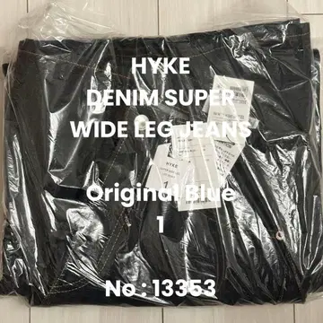 새상품 HYKE 하이크 DENIM SUPER WIDE LEG JEANS