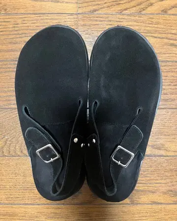 El mar 백 스트랩 스웨이드 슬립온 M 사이즈 (24~24.5)