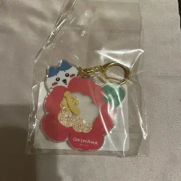 치이카와 오키나와 꽃 모티브 키링