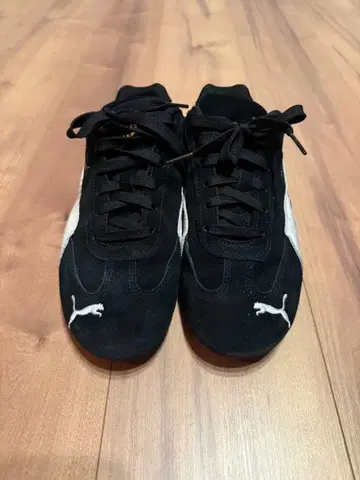 PUMA 스피드캣 블랙 스웨이드 스니커즈 24.5cm