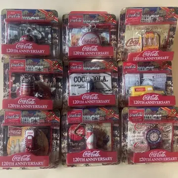 코카콜라 120주년 기념 피규어 9종 세트