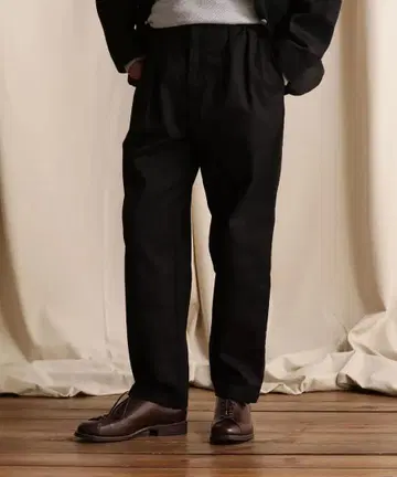 TC 더블 플리츠 와이드 팬츠/2턱 팬츠