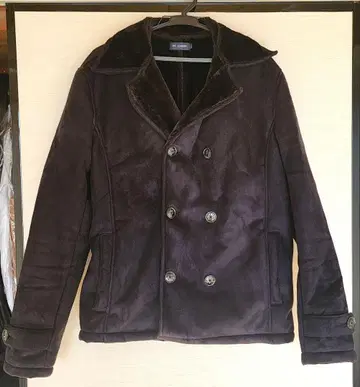 구제 의류 XL 무스탕 보아 자켓 더블 버튼 방한 블랙 코트