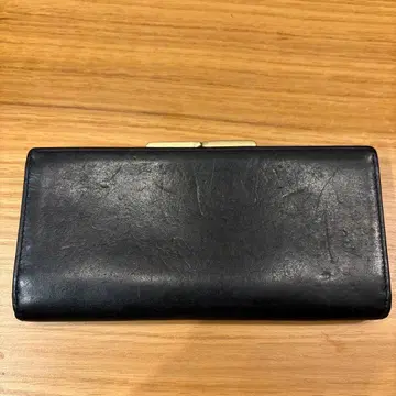 sot 블랙 가죽 장지갑 가마구치 소트