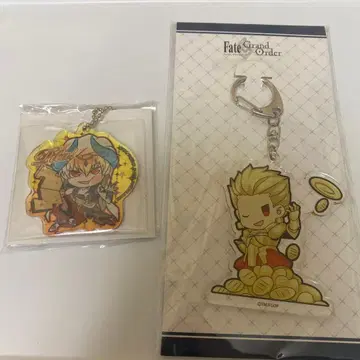 Fate FGO 피타!데포메 아크릴 키링 푸치사바! 길가메쉬