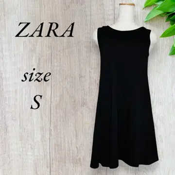 자라 니트 미니 원피스 슬리브리스 스커트 블랙 941