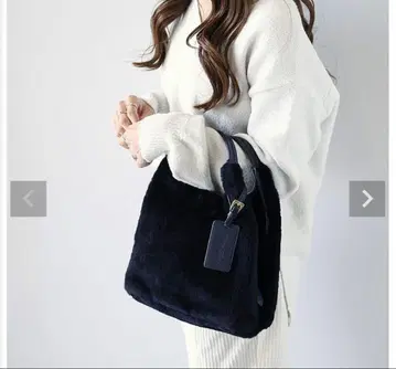 무스탕 퍼 백 2WAY 핸드백 천연 가죽 무스탕