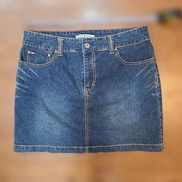 TOMMY HILFIGER 데님 미니 스커트