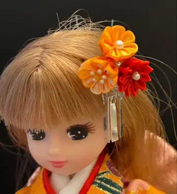 리카짱 츠마미자이쿠 41 헤어콤 (1/6 인형) 후리소데 기모노