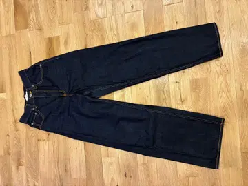 AZUL by moussy 하이웨스트 와이드 데님 팬츠