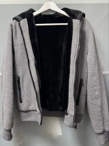 A|X 그레이 플리스 후드티