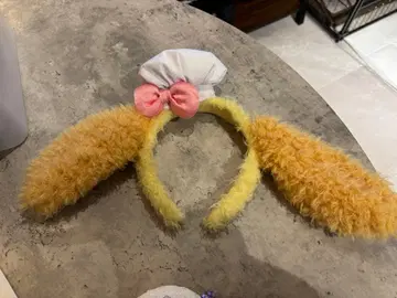 토끼 귀 셰프 모자 머리띠