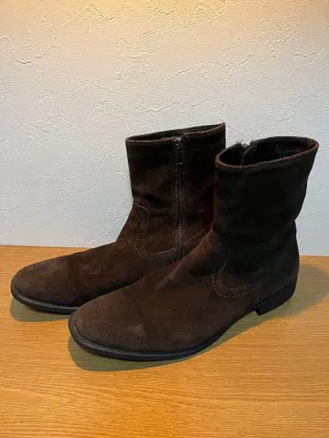 stefanorossi 집업 부츠 브라운 스웨이드 27cm