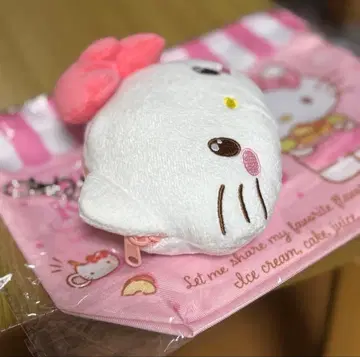 헬로키티 봉제 인형형 파우치&복조리 세트