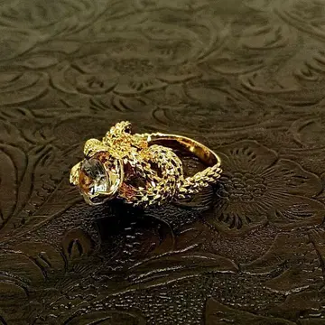 빈티지 지르코니아 골드 금 16호 앤티크 레트로