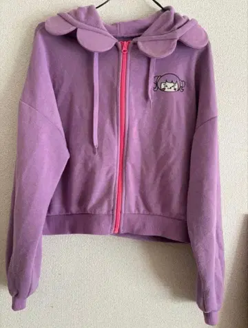 시나코 꽃 후드티 지퍼 후드티