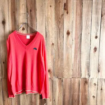 폴스미스 무지개 로고 V넥 니트 M 사이즈