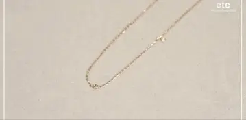 [ 새상품급 ] ete 비대칭 목걸이 k10