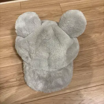 미키마우스 그레이 퍼 캡