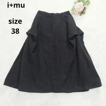 i+mu 이뮤 센소유니코 울 변형 롱 스커트