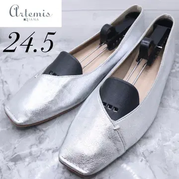 [ 34 ] DIANA 다이애나 플랫슈즈 펌프스 실버 24.5