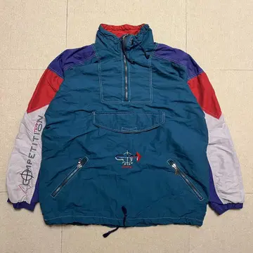 90s 아노락 재킷 자수 로고 구제 의류