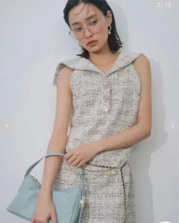 릴리 브라운 L.B CANDY STOCK 세일러 카라 비쥬 미니 원피스