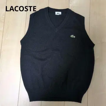 LACOSTE V넥 베스트 블랙 사이즈 4
