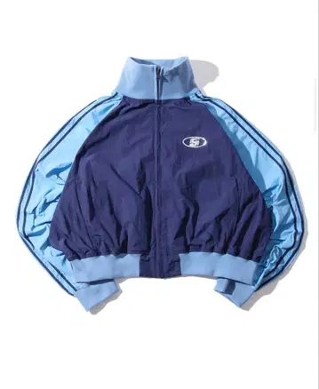 SLOPPY S 로고 나일론 트랙 자켓 네이비