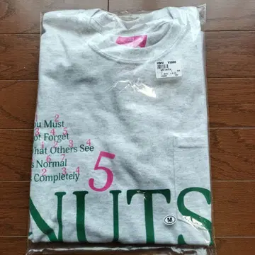 오자와 켄지 오자켄 NUTS 하이쿠 텍스트 프린트 T셔츠 M