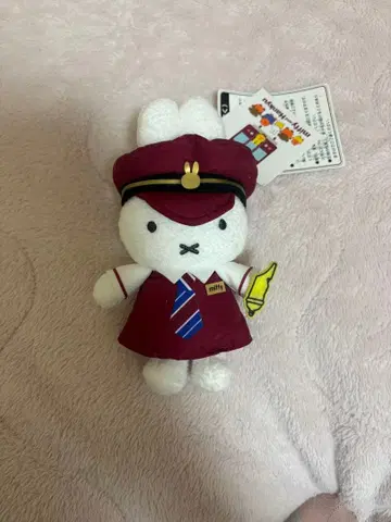 한큐 전철 콜라보 미피 마스코트 키체인 한큐 기차 봉제 인형