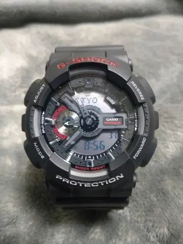 G-SHOCK 손목시계 GA-110 아날로그 디지털 블랙 새상품급